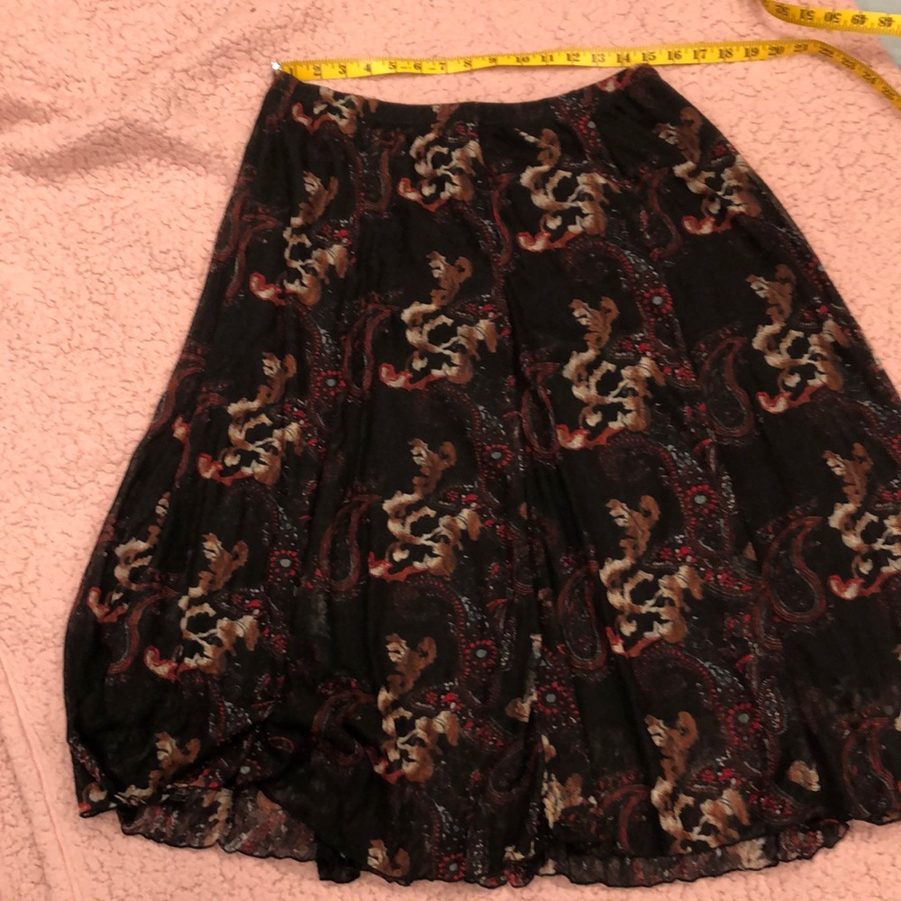 Multi colored full skirt